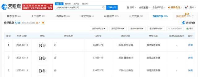 B站申请注册B谷商标