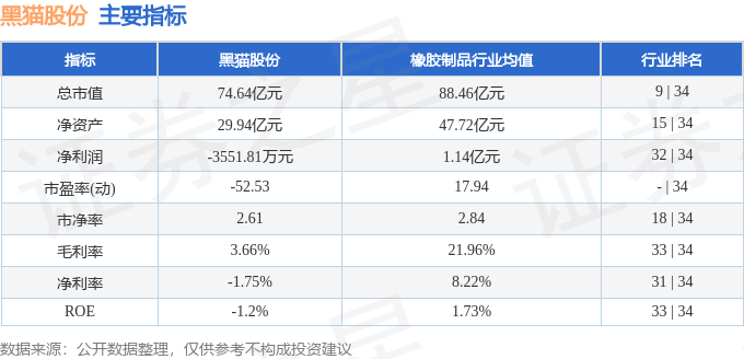 股票行情快报：黑猫股份（002068）5月29日主力资金净买入104.68万元